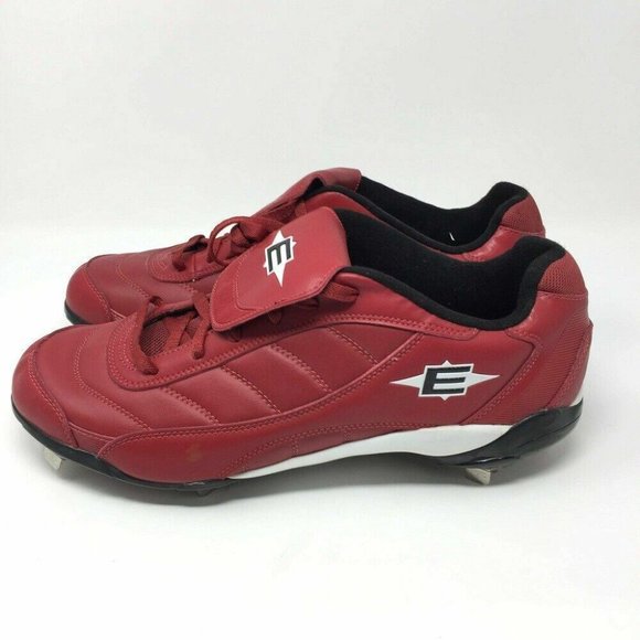 Easton Mens Baseball Metal Low Cleats US 15 EUR‎ 50.5 M33201 Spikes Red NEW - Picture 3 of 10